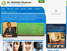 Tablet Screenshot of drgholoum.com